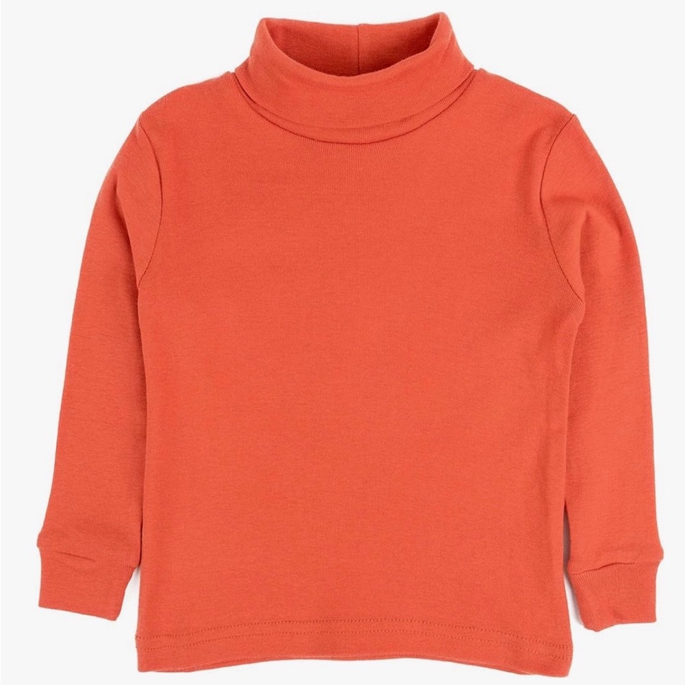 367 NWT Leveret Unisex 100% Cotton Solid Turtleneck - Size: 8‎